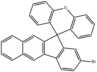 2-溴螺[苯并[B]芴-11,9'-氧杂蒽] 结构式