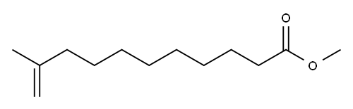 10-Undecenoic acid, 10-methyl-, methyl ester 结构式