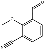 3-甲酰基-2-甲氧基苄腈 结构式