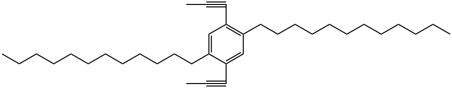 聚(2,5-双十二烷基苯撑-1,4-乙炔撑) 结构式