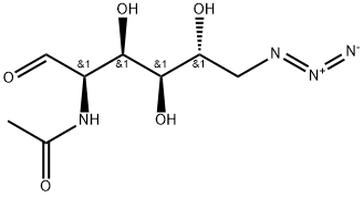 2-乙酰氨基-2-脱氧-6-叠氮-6-脱氧-D-葡萄糖 结构式