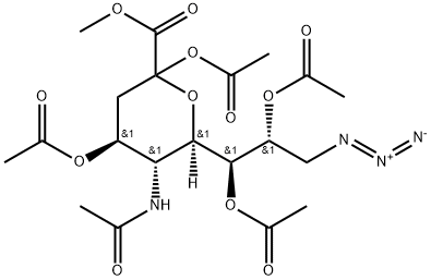 N-乙酰基-9-叠氮基-9-脱氧神经氨酸甲酯 2,4,7,8-四乙酸酯 结构式