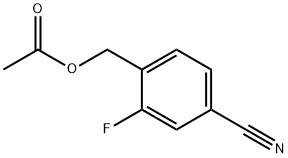 Benzonitrile, 4-[(acetyloxy)methyl]-3-fluoro- 结构式