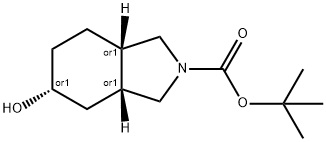 叔-丁基 (3AS,5S,7AR)-REL-5-羟基-八氢-1H-异吲哚-2-甲酸基酯 结构式