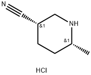 CIS-6-甲基哌啶-3-甲腈盐酸 结构式