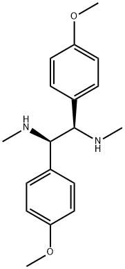 (1R,2R)-1,2-双(4-甲氧基苯基)-N1,N2-二甲基乙烷-1,2-二胺 结构式