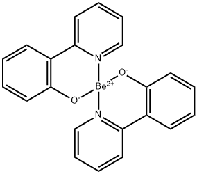 BE(PP)2 二(2-羟基苯基吡啶)合铍 结构式