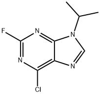 6-氯-2-氟-9-异丙基-9H-嘌呤 结构式