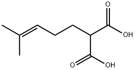 Propanedioic acid, 2-(4-methyl-3-penten-1-yl)- 结构式