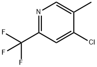 4-氯-5-甲基-2-(三氟甲基)吡啶 结构式