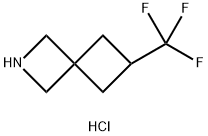 6-(trifluoromethyl)-2-azaspiro[3.3]heptane hydrochloride 结构式