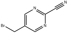 2-Pyrimidinecarbonitrile, 5-(bromomethyl)- 结构式