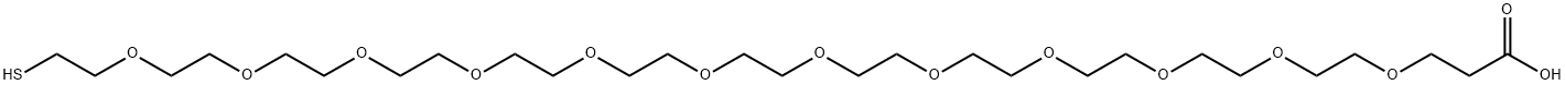 Thiol-PEG12-acid 结构式