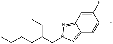 2-(2-乙基己基)-5,6-二氟-2H-苯并[D][1,2,3]三唑 结构式