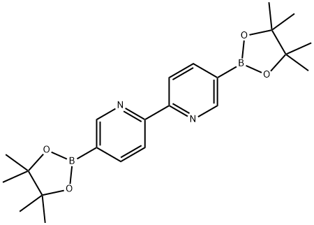 2,2'-BIPYRIDINE, 5,5'-BIS(4,4,5,5-TETRAMETHYL-1,3,2-DIOXABOROLAN-2-YL)- 结构式