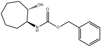 (1S,2S)-(2-羟基-环庚基)-氨基甲酸苄酯 结构式