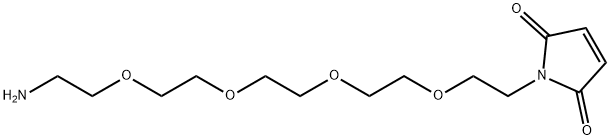 MAL-PEG4-AMINE TFA SALT 结构式