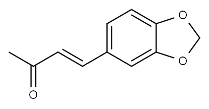 (E)-4-(苯并[D][1,3]二氧戊环-5-基)丁-3-烯-2-酮 结构式