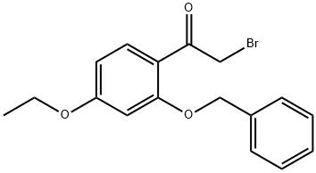 Ethanone, 2-bromo-1-[4-ethoxy-2-(phenylmethoxy)phenyl]- 结构式