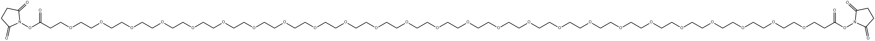 化合物 BIS-PEG25-NHS ESTER 结构式