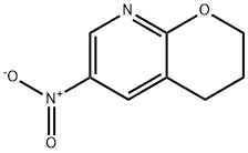 6-Nitro-2H,3H,4H-pyrano[2,3-b]pyridine 结构式