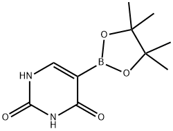 5-(4,4,5,5-四甲基-1,3,2-二氧杂硼烷-2-基)嘧啶-2,4(1H,3H)-二酮 结构式
