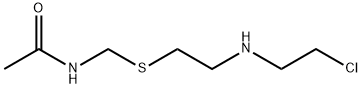 N-(((2-((2-氯乙基)氨基)乙基)硫基)甲基)乙酰胺 结构式