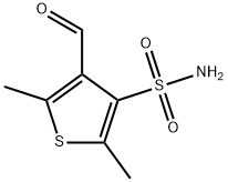 4-formyl-2,5-dimethylthiophene-3-sulfonamide 结构式