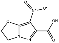 7-nitro-2,3-dihydropyrazolo[5,1-b][1,3]oxazole-6-carboxylic acid 结构式