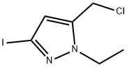 5-(chloromethyl)-1-ethyl-3-iodo-1H-pyrazole 结构式