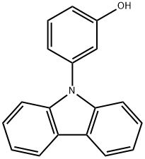 3-(9H-carbazol-9-yl)phenol 结构式