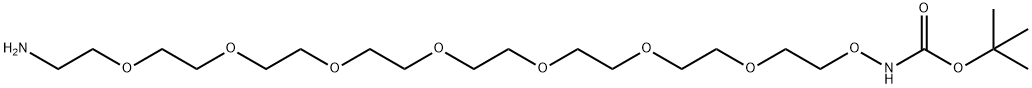 t-Boc-Aminooxy-PEG7-amine 结构式