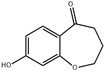 8-羟基-3,4-二氢苯并[B]氧杂环庚烷-5(2H)-酮 结构式