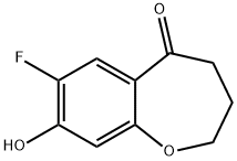 7-氟-8-羟基-3,4-二氢苯并[B]氧杂-5(2H)-酮 结构式