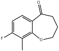 8-氟-9-甲基-3,4-二氢苯并[B]氧杂-5(2H)-酮 结构式