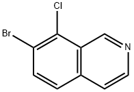 7-溴-8-氯异喹啉 结构式
