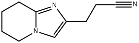 3-(5,6,7,8-四氢咪唑并[1,2-A]吡啶-2-基)丙腈 结构式