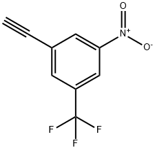 1-乙炔基-3-硝基-5-(三氟甲基)苯 结构式