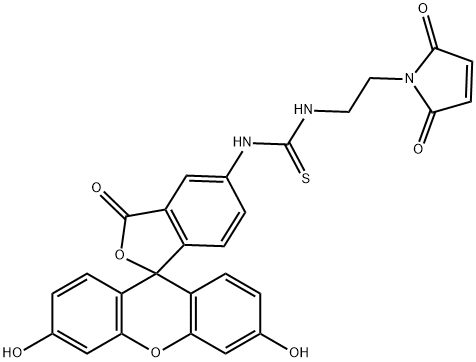 荧光素-马来酰亚胺丙酰胺 结构式