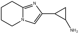 2-(5,6,7,8-四氢咪唑并[1,2-A]吡啶-2-基)环丙烷-1-胺 结构式