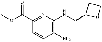 甲基(S)-5-氨基-6-((氧杂环丁烷-2-基甲基)氨基)吡啶酸盐 结构式