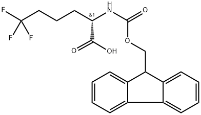 Fmoc-(S)-2-amino-6,6,6-triflurohexanoic acid 结构式