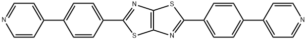 2,5-双(4-(吡啶-4-基)苯基)噻唑并[5,4-D]噻唑 结构式