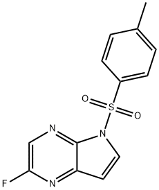 2-fluoro-5-tosyl-5H-pyrrolo[2,3-b]pyrazine 结构式