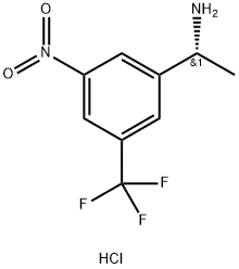 (R)-1-(3-nitro-5-(trifluoromethyl)phenyl)ethan-1-amine hydrochloride 结构式