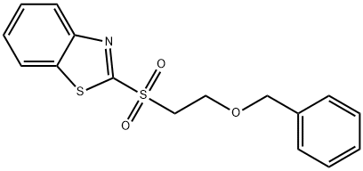 2-[[2-(苯基甲氧基)乙基]磺酰基]-苯并噻唑 结构式