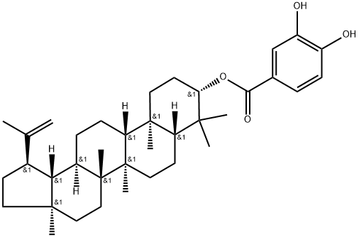 3,4-二羟基苯甲酰卢贝醇 结构式