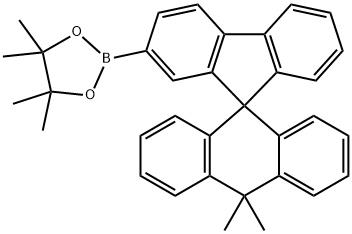 1,3,2-Dioxaborolane, 2-(10,10-dimethylspiro[anthracene-9(10H),9'-[9H]fluoren]-2'-yl)-4,4,5,5-tetramethyl- 结构式