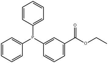 m-(Ethoxycarbonyl)phenyldiphenylphosphin 结构式