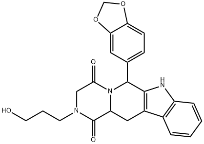 3-羟丙基去甲基他达拉非 结构式